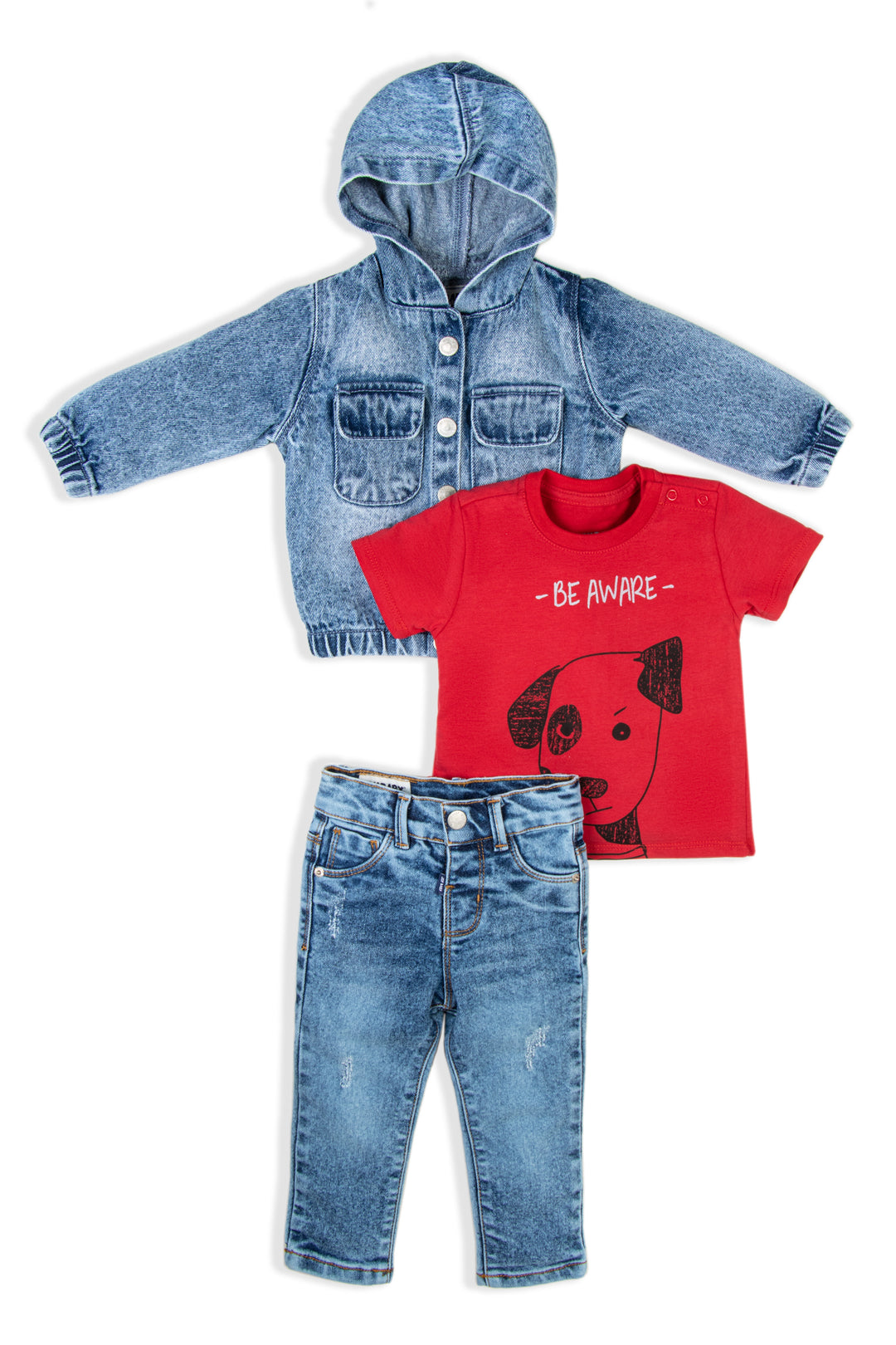 CONJUNTO 3 PRENDAS NIÑO BE AWARE