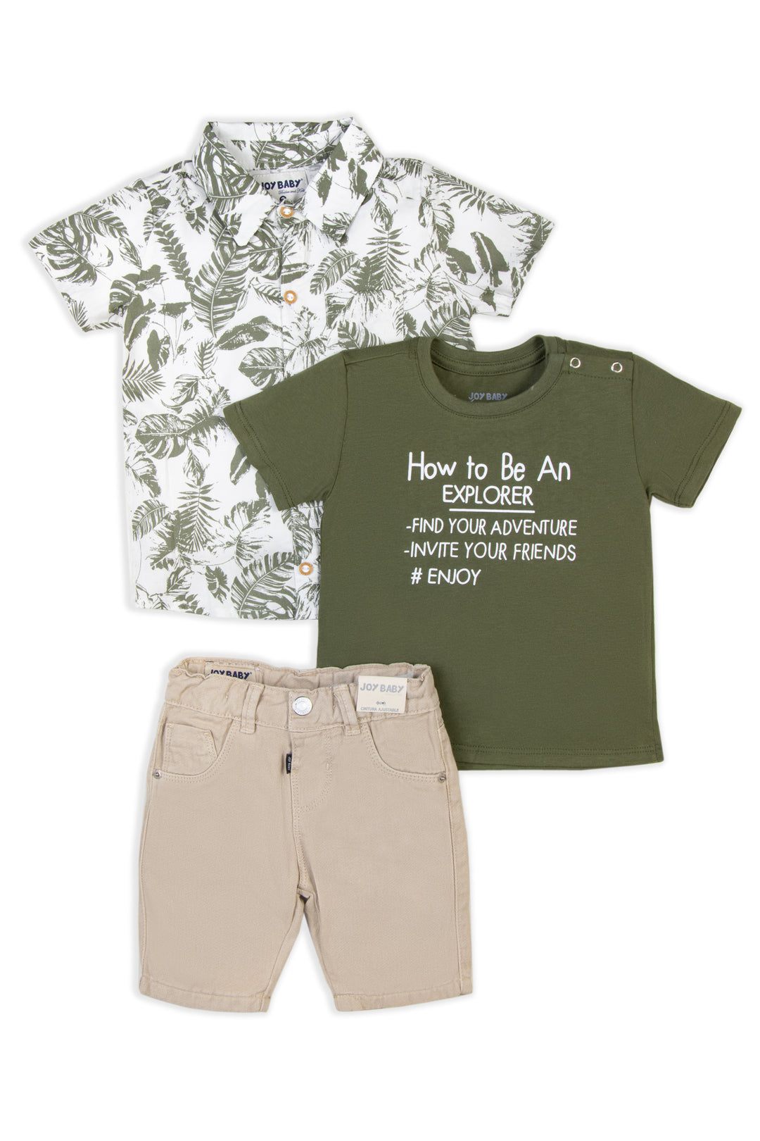 CONJUNTO 3 PRENDAS NIÑO SUMMER