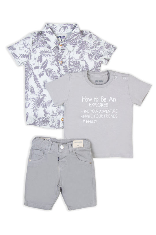 CONJUNTO 3 PRENDAS NIÑO SUMMER