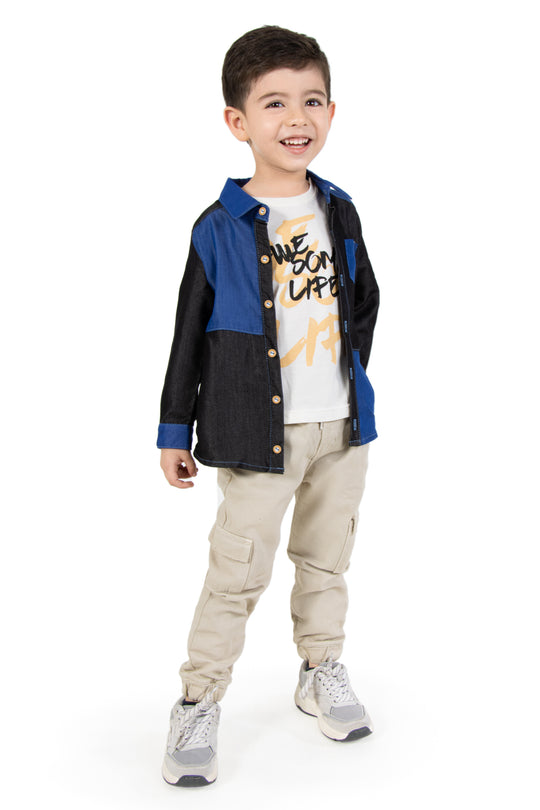CONJUNTO 3 PRENDAS NIÑO AWESOME