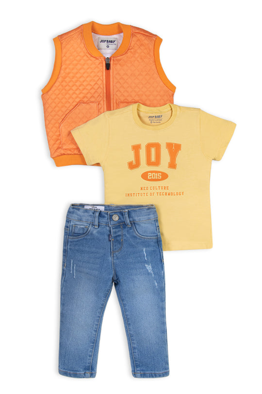 CONJUNTO 3 PRENDAS NIÑO JOY