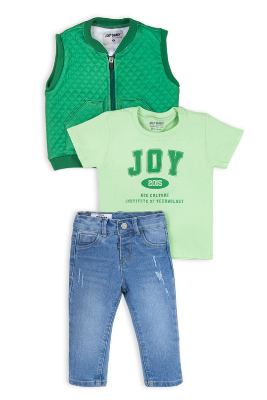 CONJUNTO 3 PRENDAS NIÑO JOY