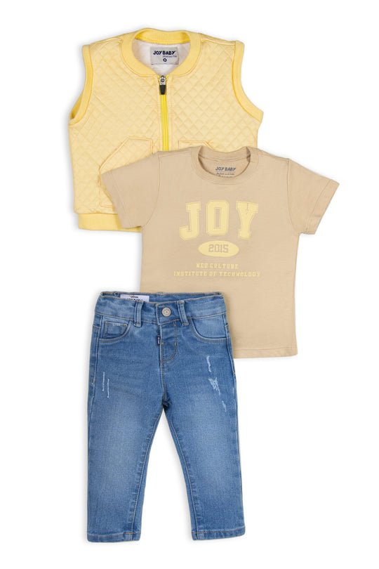 CONJUNTO 3 PRENDAS NIÑO JOY