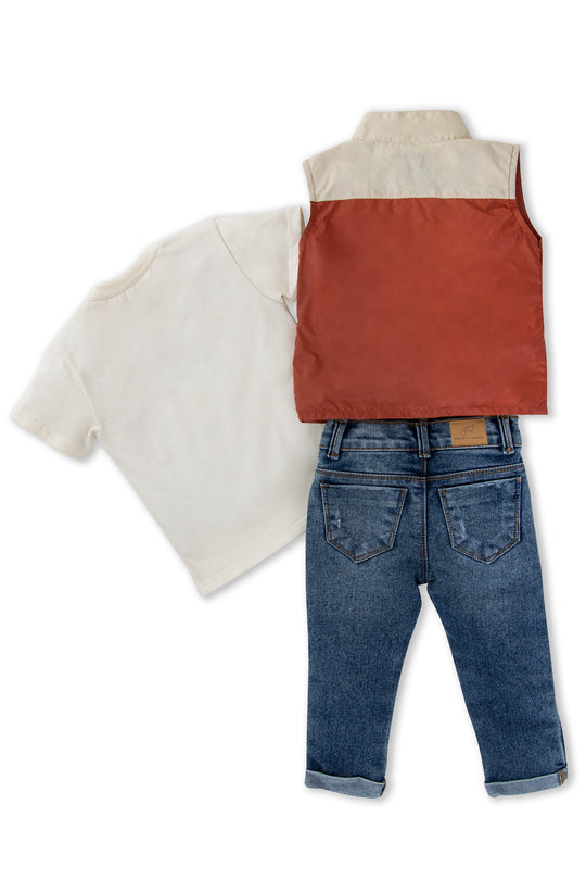 CONJUNTO 3 PRENDAS NIÑO AGAIN