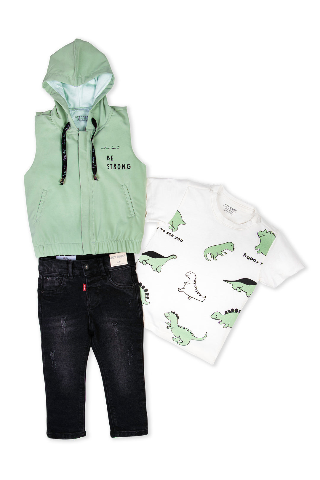 CONJUNTO 3 PRENDAS NIÑO BE STRONG