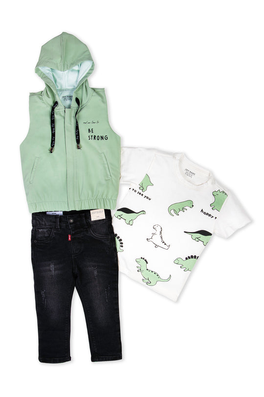 CONJUNTO 3 PRENDAS NIÑO BE STRONG