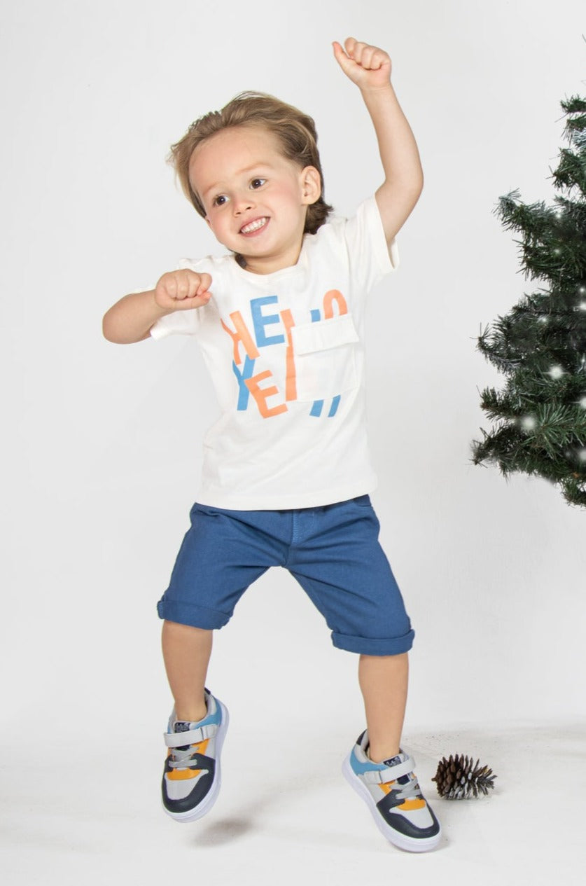 CONJUNTO BERMUDA NIÑO HELLO